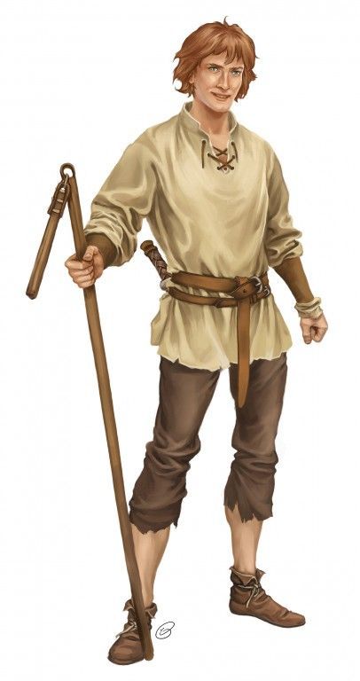 Fantasy Peasant, Medieval Peasant, Heroic Fantasy, The Elder Scrolls, Human Male, Medieval Clothing, Warhammer Fantasy, Fantasy Rpg, Character Design Male