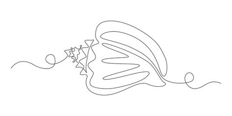 One Line Shell Tattoo, Aquarium Tattoo, Beach Line Art, Sea Snail Shell, One Continuous Line Drawing, Simple Vector Illustration, Outline Pictures, One Line Drawings, Shell Tattoos