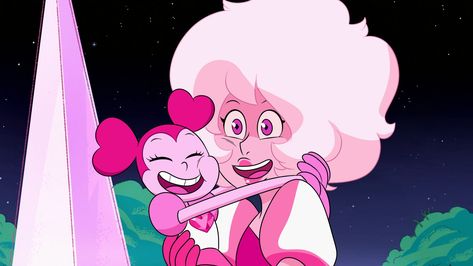 Spinel And Pink Diamond, Steven Universe Spinel, Pink Diamond Su, Steven Universe Oc, What Could Have Been, Space Rocks, Jokes Images, The Number 1, Universe Art