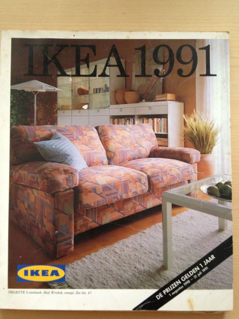 Sofa Catalogue, 90s Interior Design, Small Scale Furniture, Ikea Catalogue, 90s Interior, 80s House, 90s Decor, 90s Home, Vintage Ikea