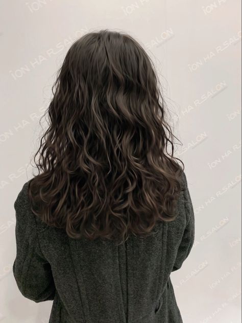 2c Hair With Layers, Long Layers Naturally Wavy Hair, Lose Perms For Medium Length Hair, Wavy Perm Long Hair, 2b Haircut Medium, Korean Perm Medium Wavy Hair, Long Layered Wavy Hair, Wavy Hair Layers, Wavy Hair With Layers