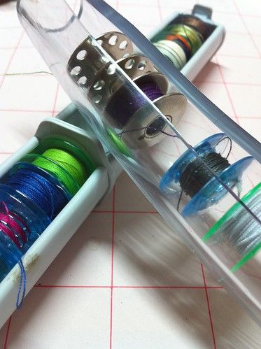 The Sassy Crafter: DIY bobbin organizer Bobbin Organizer, Bobbin Storage, Thread Storage, Sewing Storage, Thread Holder, Sewing Room Organization, My Sewing Room, Sewing Organization, Sewing Rooms