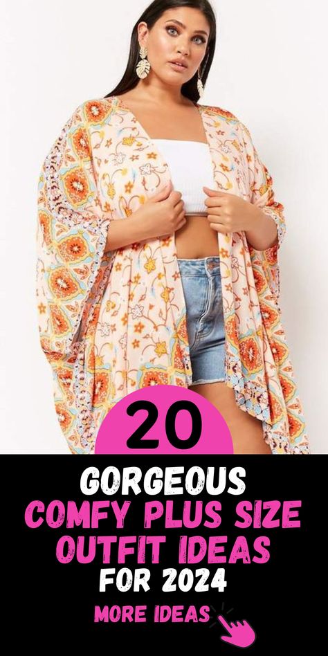 Elevate your summer wardrobe with our exclusive collection of 20 comfy plus size outfit ideas for 2024. From casual chic to laid-back elegance, we have curated a versatile range of ensembles designed to flatter and fit beautifully. Whether you're lounging at home or exploring the city streets, our comfy summer outfits plus size collection offers stylish options for every occasion. 2024 Plus Size Summer Outfits, Summer Plus Size Outfits 2024, Summer Outfits 2024 Plus Size, Plus Size Summer Outfits 2024, Comfy Summer Outfits Plus Size, Plus Size Date Night Outfits Casual, Plus Size Women Outfits, Plus Size Summer Outfits Big Stomach, Plus Size Fashion For Women Summer