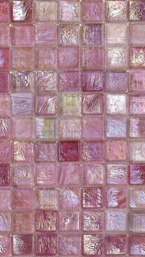 Pink Tile Wallpaper, Pink Tile, Pretty Tiles, Sunken Living Room, Background Pink, Baby Pink Aesthetic, Pink Tiles, Pink Aura, Tile Wallpaper