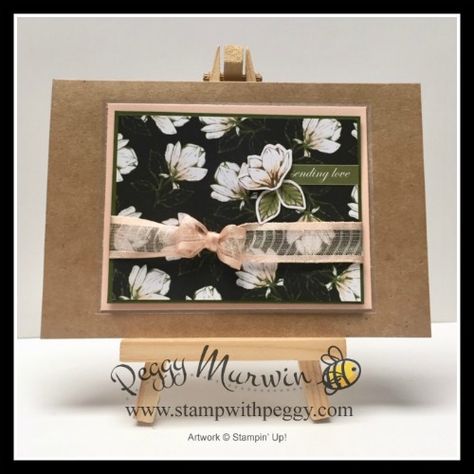 More Magnolia Lane Fun!! • Stamp With Peggy Su Good Morning Magnolia Cards, Magnolia Lane Stampin Up Cards, Stampin Up Magnolia Lane Cards, Stampin Up Magnolia, Magnolia Stamps, Magnolia Flower, Su Cards, Stamping Up Cards, Floral Cards