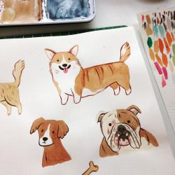 Afternoon Illustration, Dog Illustrations, Dog Day Afternoon, Instagram Dog, Illustration Sketchbook, Dog Sketch, 강아지 그림, Dog Day, Animal Illustrations