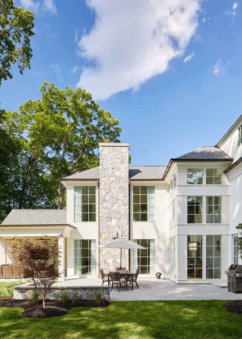 A 100-year-old house in New Jersey gets a timeless and modern renovation Window Breakfast Nook, Full House Renovation, Addition Project, Timeless House, Painted Brick Walls, House Renovation Projects, Union County, Modern Renovation, Colonial Style Homes