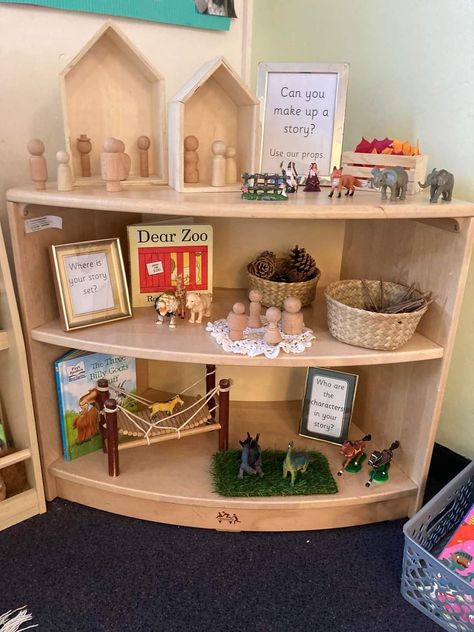 Literacy In Early Years, Learning Environments Early Childhood, Story Area Early Years, Preschool Room Ideas Classroom Setup Learning Spaces, Play Based Classroom Set Up, Early Years Book Corner Ideas, Eyfs Classroom Layout Ideas, Literacy Corner Preschool, Book Area Ideas For Preschool