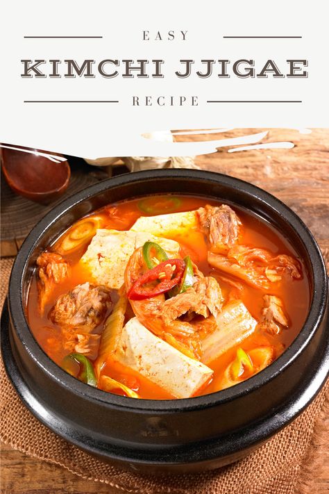 Kimchi Stew tips you need to know, plus an instant option! #koreanfood Chicken Kimchi Soup, Easy Kimchi Stew, Kimchi Jigae Recipe Pork, Kimchi Stew Recipe Easy, Pork Belly Stew, Kimchi Jiggae Korean, Kimchi Chigae Recipe, Kimchee Stew, Kimchi Chicken Recipe