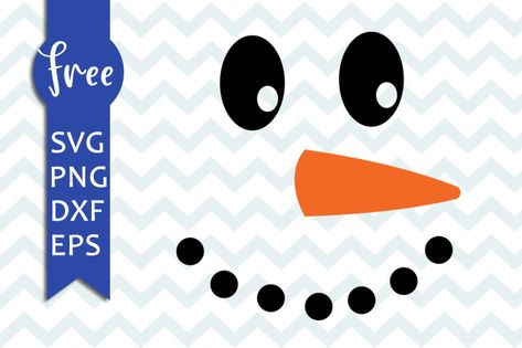 Snowman Face Svg Free, Svg Free Christmas, Face Svg Free, Free Christmas Svg Files, Snowman Face Svg, Free Christmas Svg, Cricut Svg Files Free, Cricut Christmas Ideas, Free Vector Files