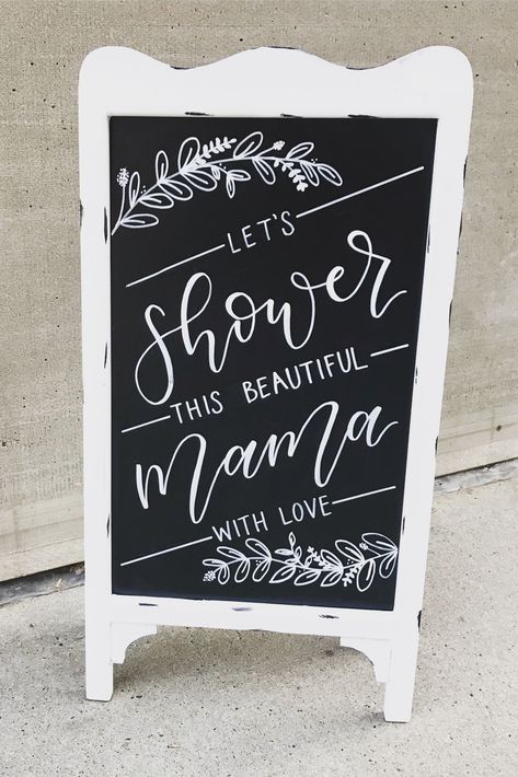 Baby Shower Chalkboard Sign, Shower Chalkboard Sign, Baby Shower Chalkboard, Baby Shower Messages, Baby Shower Quotes, Shower Quotes, Chalkboard Baby, Babyshower Party, Baby Shower Brunch