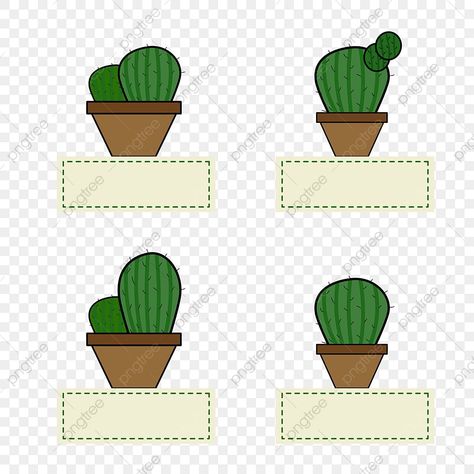 Cactus Name Tags, Cactus Names, Tag Png, Flower Names, I Love You Mom, Love Illustration, Art Png, Free Vector Graphics, Card Tags