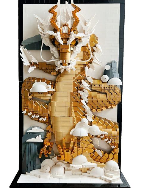 Unique Lego Sets, Crazy Lego Builds, Lego Creations Ideas, Cool Lego Builds, Lego Greebling, Cool Lego Ideas, Lego Dinosaur, Lego Houses, Dragon Painting