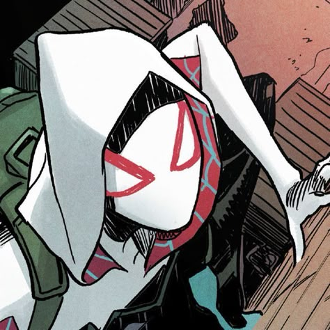 Spidergwen Pfp, Spider Gwen Pfp, Spidergwen Aesthetic, Spidergwen Icon, Spider Gwen Icon, Gwen Stacy Comic, Spider Gwen Comics, Ghost Spider, Dc Icons