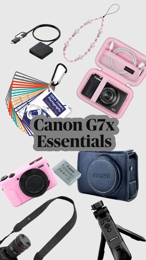 We love our G7x and can’t live without these essentials. #g7x #canong7x #contentcreation #influencers #contentcreators #canon #photography #iphonephotography #camera #cameraessentials Canon Camera, Canon Photography, Iphone Photography, Photography Tips, Digital Camera, Influencer, Canon, Photography