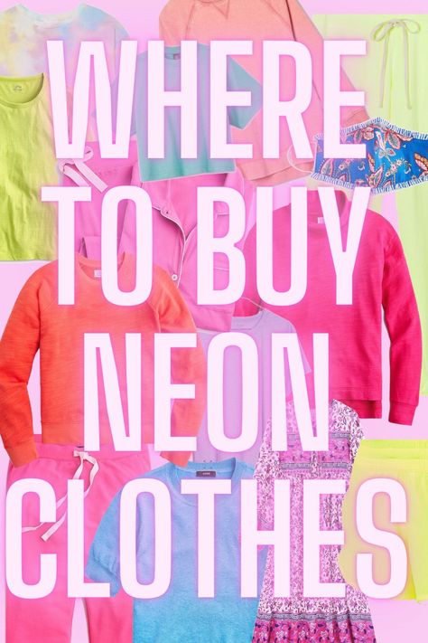 Where To Buy Neon Clothes - On the hunt for neon clothes for women? I've got you covered with all my favorites and best places to shop! | Neon Women's Clothes - Colorful Women's Clothes - Neon Clothes Neon Dress Outfit Party, Neon Clothes Party, Neon Party Outfit For Women, Cute Neon Outfits, Neon Outfits Party Night, Neon Outfits Party, Neon Outfit Ideas, Neon Color Dress, Neon Party Outfits