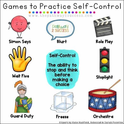 Control Emotions Activities, Preschool Self Control Activities, Self Management Activities For Preschool, Emotional Regulation Activities For Preschoolers, Social Skills Activities For Kids Behavior Management, Activities For Self Regulation, Regulation Activities For Preschoolers, Self Control Activities For Preschoolers, Self Control Games For Kids