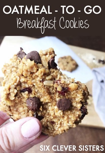 Food Recipes 3 Ingredients, On The Go Healthy Breakfast, 3 Ingredient Breakfast, Recipes 3 Ingredients, Breakfast Food Recipes, Breakfast Cups Recipe, Oatmeal Breakfast Cookies, Healthy Breakfast Muffins, Cookies Healthy