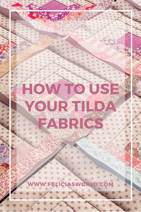 Quilts With Tilda Fabrics, Tilda Quilts Fabrics, Quilts Made With Tilda Fabric, Tilda Hibernation Quilts, Tilda Fabric Projects, Tilda Quilts, Tilda Fabric, Cabin Quilt, Log Cabin Quilts