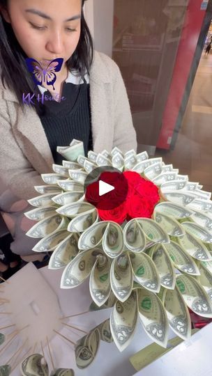 19K views · 2.7K reactions | 60 bills Money Bouquet-arranging step in 1 try! March classes are still available, I won’t have any class in April, May and June 😍 #tutorial #moneybouquet #moneybouquetbykkhouse #reels #kkhouse #tutorials #bouquet #florist #flowers #diy #graduation #mothersday #sanjose #bayarea | 💐Money Flowers and beyond | Tyla · Truth or Dare Dollar Bill Bouquet Diy, Money Bouquet Aesthetic, Dollar Bill Origami, Graduation Money, Money Flowers, Diy Graduation, Money Bouquet, Quinceanera Ideas, Truth Or Dare