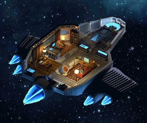 Spaceship Room, Hand Me Downs, Interior Concept Art, Dressmaking Patterns, Voxel Art, Traveller Rpg, Space Ships Concept, Spaceship Interior, Sci Fi Spaceships