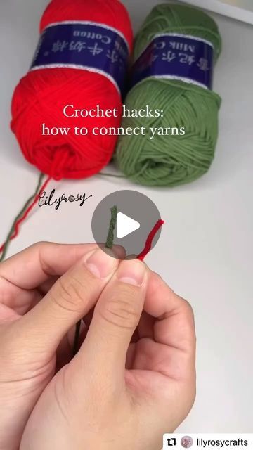 Crochet Ideas,Tips and Tricks on Instagram: "Thank you so much for sharing this crochet hack with us 🙏🥰
Video by  @lilyrosycrafts 
Don’t forget to follow her 🙏💫
.
.
.
.
.
・・・
Crochet hacks: how l connect yarns 
#weddingflowers #weddingbouquet #handmadegifts #customgifts #tuilp #sunflower #rose #homedecor #crochetpattern #giftideas #birthdaygifts #celebrationgift #crochetflowers #flowerwholesale #crochetflowerwholesale #wholesale #lilyrosy #lilyrosyflower #usa #fyp" Crochet Hacks, June Crafts, Crochet Hack, Crochet Slipper Pattern, Knitting Basics, Crochet Potholders, Crochet Instructions, Craft Lovers, Cotton Crochet