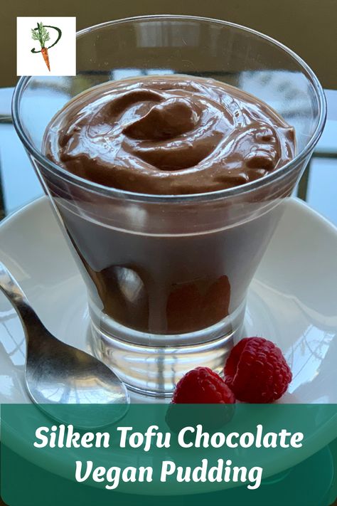 Silken Tofu Mousse Recipes, Silken Tofu Pudding Vegan, Chocolate Tofu Pudding, Tofu Pudding Vegan, Silken Tofu Chocolate Pudding, Tofu Chocolate Pudding, Tofu Pudding Recipe, Silken Tofu Dessert Recipes, Vegan Silken Tofu Recipes