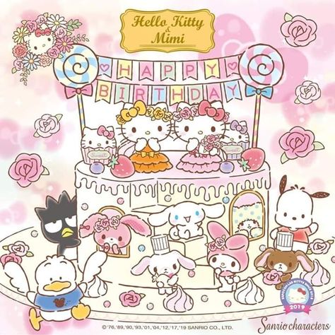 Birthday Hello Kitty Wallpaper, Sanrio Birthday Wallpaper, Happy Birthday Hello Kitty Image, Hello Kitty Birthday Wallpaper, Sanrio Characters Birthday, Sanrio Happy Birthday, Hello Kitty Birthday Card, Birthday Sanrio, Happy Birthday Hello Kitty