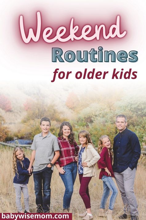 As your kids get older, you wonder what a weekend routine should look like. This post outlines what to consider in your weekend routine, from morning wake up time to bedtime. It also goes over different activities to do and responsibilities to include your child's weekend. Weekend Schedule For Kids, Weekend Routine For Kids, Parenting Siblings, Weekend Routines, Weekend Schedule, Potty Training Help, Morning Routine Kids, Weekend Routine, Free Family Activities