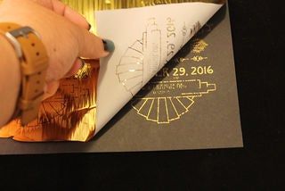 DIY Gold Foil Printing for Invitations and Envelope Liners: 5 Steps (with Pictures) Gold Leaf Invitations, Cricut Invitations, Gold Foil Diy, Diy Foil, Expensive Wedding, Gold Foil Cards, Foil Printing, Gold Foil Invitation, Gold Foil Wedding Invitations