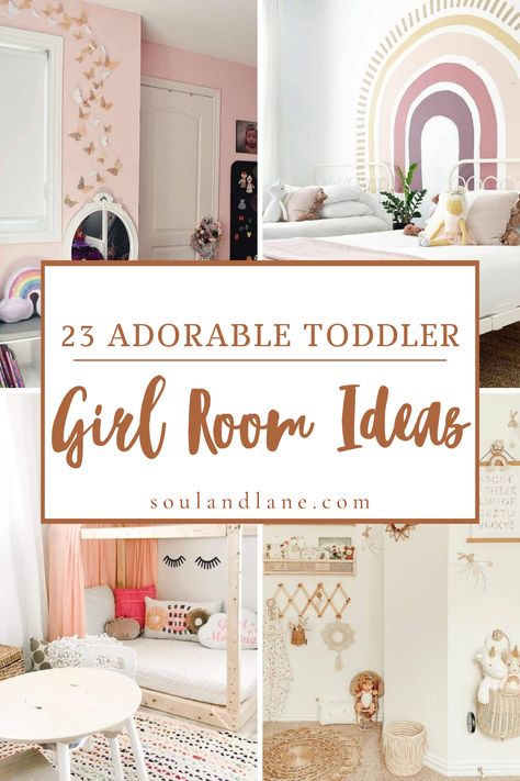 Discover how to craft a magical space that captures the essence of childhood wonder, featuring playful patterns, creative storage solutions, and charming decor. Whether you're aiming for a room that's beautifully organized or one that encourages creative play, these inspirations promise to delight your daughter and provide a perfect backdrop for her adventures and dreams. Girls Room Ideas Toddler, Toddler Canopy Bed, Toddler Room Ideas Girl, White Toddler Bed, Toddler Girl Bedroom, Design A Bedroom, Girl Room Ideas, White Metal Bed, Room Amazon