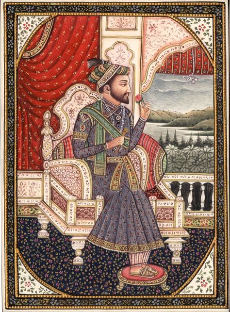 Shah Jahan What Is Fear, Shah Jahan, Mughal Art Paintings, Mughal Architecture, Mughal Art, Owls Drawing, Indian Folk Art, Indian Decor, Art Forms