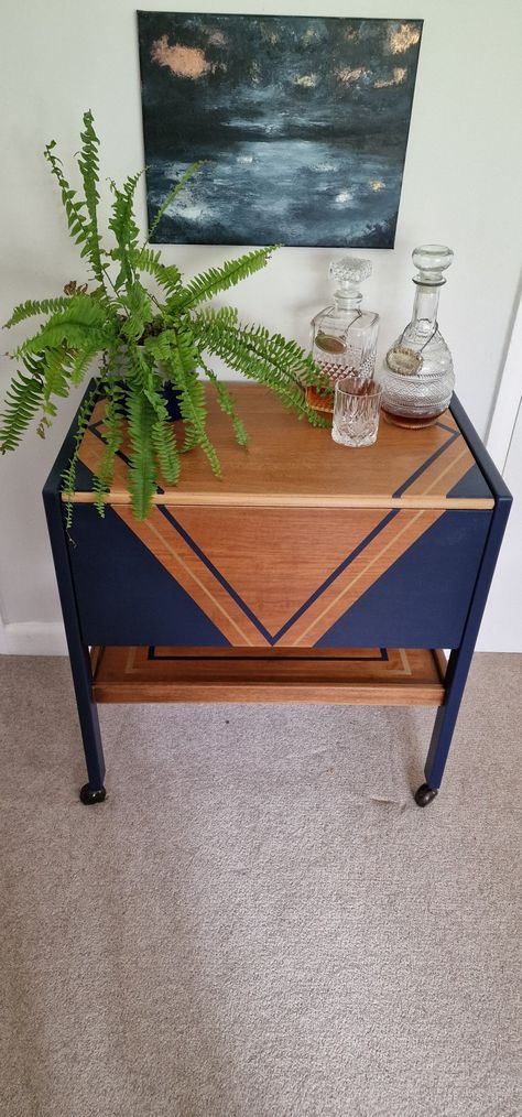 Upcycling Art, Tea Chest, Tea Trolley, House Inspo, New Homes, Art Deco, Coffee Table, Desk, Tea