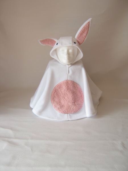 White Bunny Halloween, Easter Costumes For Kids, Shark Halloween, Dress Up Closet, Apron Pattern Free, Bunny Halloween, Cape With Hood, Easter Costume, Carnival Costume