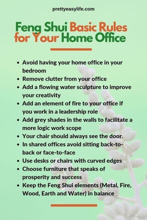 Feng Shui Home Office, Feng Shui Office, Feng Shui Basics, Feng Shui Rules, Feng Shui Guide, Fen Shui, How To Feng Shui Your Home, Become More Productive, Feng Shui Principles