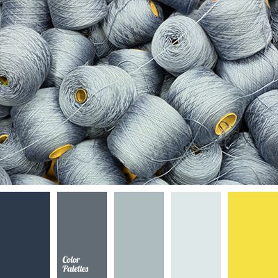 Monochrome combination of shades of gray will look quite boring without a bright colour that is accenting attention on itself. You can use yellow as such c. In Color Balance, Kitchen Yellow, Real Estat, Color Palate, Grey Kitchens, Shades Of Gray, Color Balance, Living Room Bathroom, Trendy Kitchen