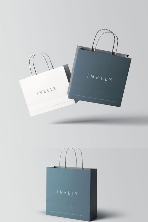 Shopping Bag (Paper) Mockup Desain Paper Bag, Paper Bag Mockup, Apparel Packaging, Shopping Bag Mockup, Luxury Paper Bag, Gerobak Dorong, Bag Advertisement, Shopping Bag Design, Small Paper Bags