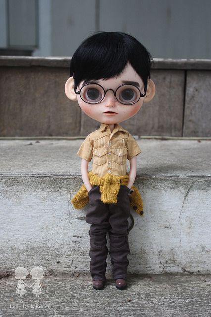 Commission Blythe Boy : Makoto Kun | by little dolls room Boy Blythe Dolls Curly Hair, Blythe Bebek, Boy Blythe Doll Black Hair, Doll Garden, Boy Doll Clothes, Blythe Dolls For Sale, Blythe Doll Goth, Alternative Blythe Doll, Blythe Doll Alt