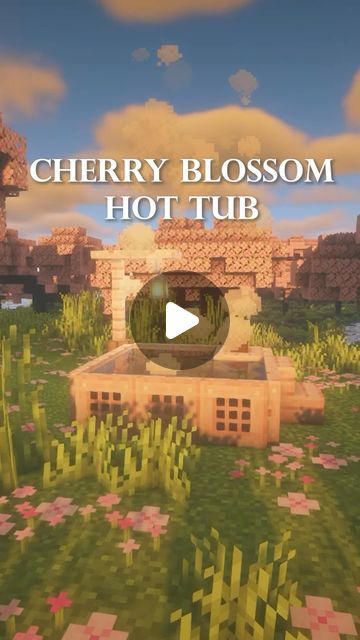 Arayzia on Instagram: "Minecraft Cherry Blossom Hot Tub Tutorial 🌸Follow for more! 🌿Check out my other socials in my bio! 🦋 No Reposting _________________________________ #minecraft #minecraftjava #minecraftjavaedition #minecraftbedrock #minecraftpe #minecraftpocketedition #minecraftbuilds #minecraftbuild #minecraftbuilding #minecraftbuilder #minecraftarchitecture #minecraftideas #minecraftonly #minecraftdaily #minecraftcreations #minecraftpc #minecrafthouse #minecrafthouses #minecrafthouse #minecrafter #minecrafters #minecrafttutorial #coquette #bow #cute" How To Make A Hot Tub In Minecraft, Minecraft Hot Tub Ideas, Horse Stable Minecraft Cherry Blossom, Cherry Decor Minecraft, Cherry Blossom Buildings Minecraft, Hot Spring Minecraft, Cherry Blossom Gazebo Minecraft, Cherry Blossom Garden Minecraft, Outside Decor Minecraft