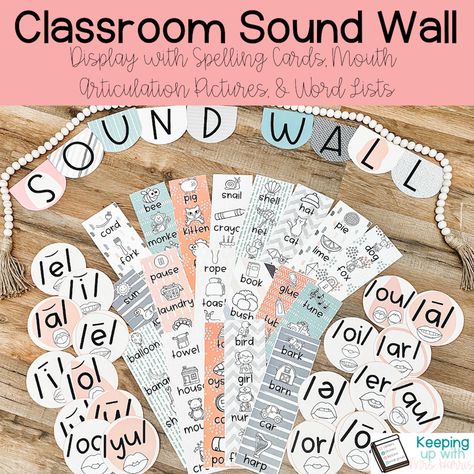 Shop - Keeping Up with Mrs. Harris Long E Words, Interactive Word Wall, Calm Colors, Sound Wall, Spelling Patterns, E Words, Teacher Things, Sound Card, Study History