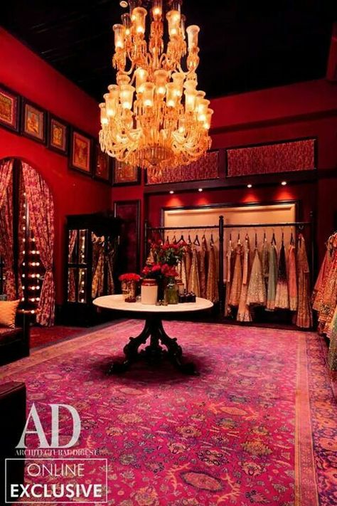 Sabyasachi Sabyasachi Interior Design, Sabyasachi Showroom, Sabyasachi Boutique Interior, Indian Botique Interiors, Sabyasachi Store Interior, Indian Boutique Interior, Sabyasachi Store, Boutique Interior Design Indian, Saree Showroom