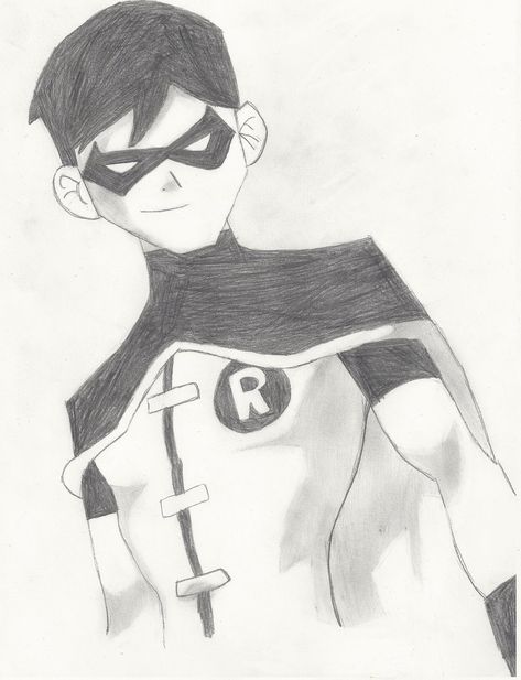 Robin Superhero Drawing, Robin Drawing, Batman Art Drawing, Superhero Sketches, Marvel Art Drawings, Batman Drawing, Drawing Superheroes, Spiderman Drawing, Spiderman Art Sketch