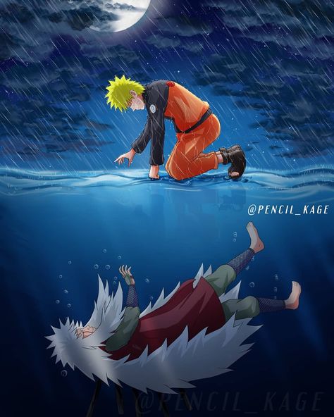 PencilKage on Instagram: “"I believe that the day will come, when people can truly understand each other " - Jiraiya Sensei . I felt like the a night setting would…” Jiraiya X Naruto, Naruto Uzumaki Clan, Jiraiya Sensei, Naruto Drawings Easy, Naruto Jiraiya, Naruto Cool, Naruto Akatsuki Funny, Goku Y Vegeta, Best Naruto Wallpapers