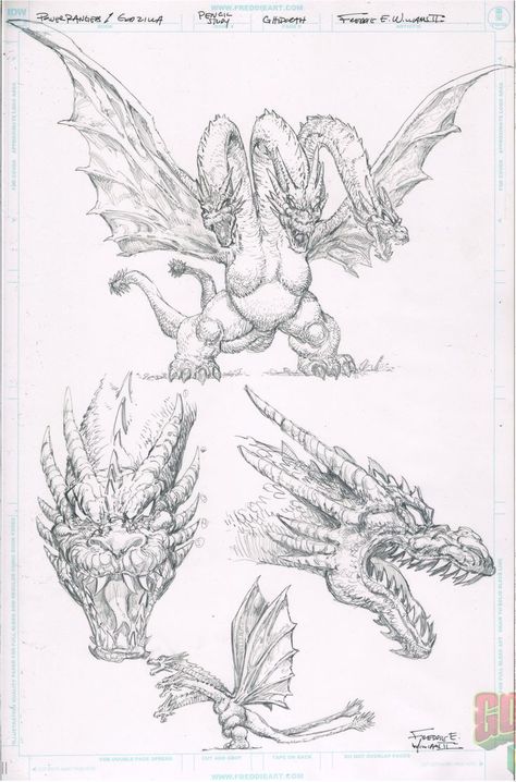 Pencils Mechanical, Kaiju Design, King Ghidorah, Monster Artwork, Perspective Drawing Architecture, All Godzilla Monsters, Skull Art Drawing, Comic Book Art Style, Kaiju Art