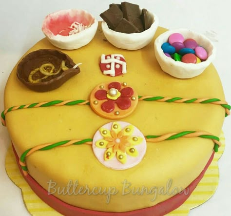 Rakhi Cake Ideas, Rakhi Theme Cake, Rakhi Special Cake, Rakshabandhan Cake Ideas, Rakhi Cake Designs, Rakshabandhan Cake, Rakhi Cake, Cake Ideas Simple, Chocolate Showpiece