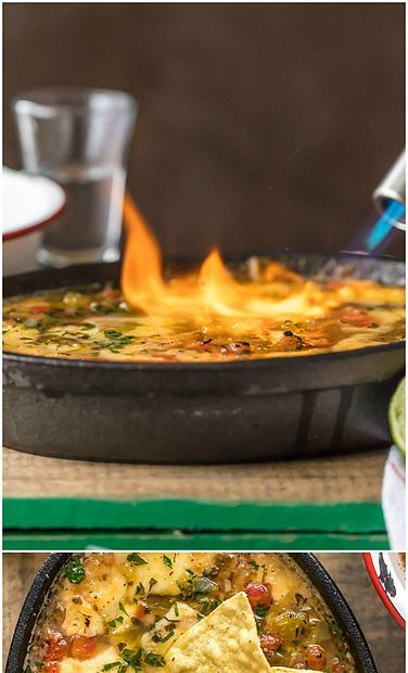 Tequila Lime Flaming Queso Flaming Cheese Mexican, Mexican Dips, Queso Fundido, Cheese Dip, Low Fodmap, Tequila, Party Food, Finger Foods, Dairy Free