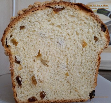 Polish Easter Sweet Bread - Make It Like a Man! Irish Barmbrack, Barmbrack Recipe, Easter Sweet Bread, Bread With Raisins, Babka Bread, Easter Bread Recipe, Bagel Bread, Polish Easter, Babka Recipe