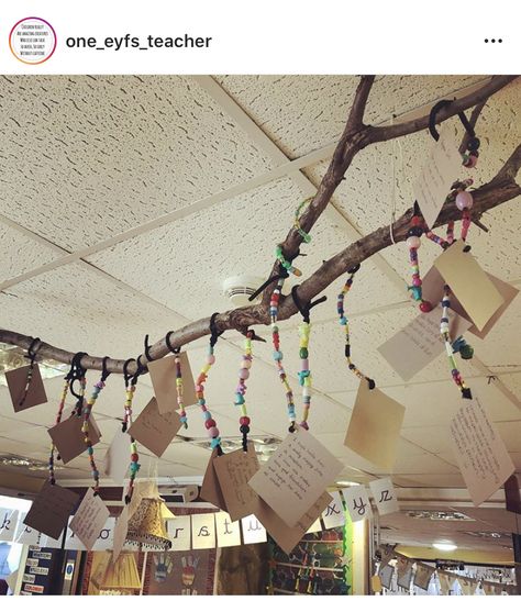 Reggio Emilia Chandelier, Hopes And Dreams Display, Aussie Childcare Network, Reggio Emilia Classroom, Curiosity Approach, Nursery Classroom, Reggio Inspired Classrooms, Reggio Emilia Inspired, Ceiling Decorations