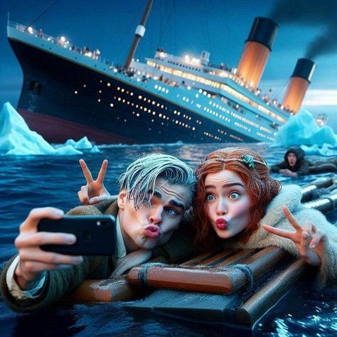 Titanic Cartoon, Funny Animal Comics, Wallpaper Earth, Face Illustration, Cute Couple Art, Kate Winslet, Silly Cats, Tom Cruise, Really Funny Memes