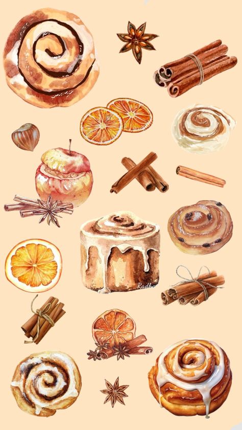 Food Art Painting, Baking Book, Stylist Tattoos, Food Wallpaper, Scrapbook Stickers Printable, Food Journal, Christmas Drawing, Food Drawing, Summer Wallpaper